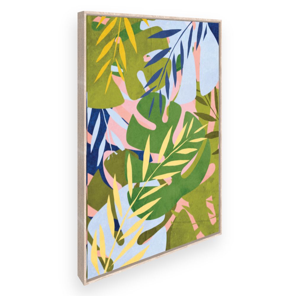 Toile Feuillage tropical vibrant