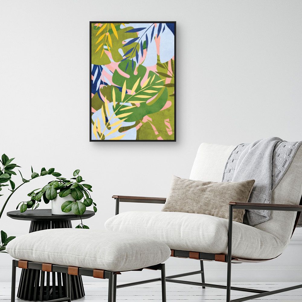 Tableau Feuillage tropical vibrant