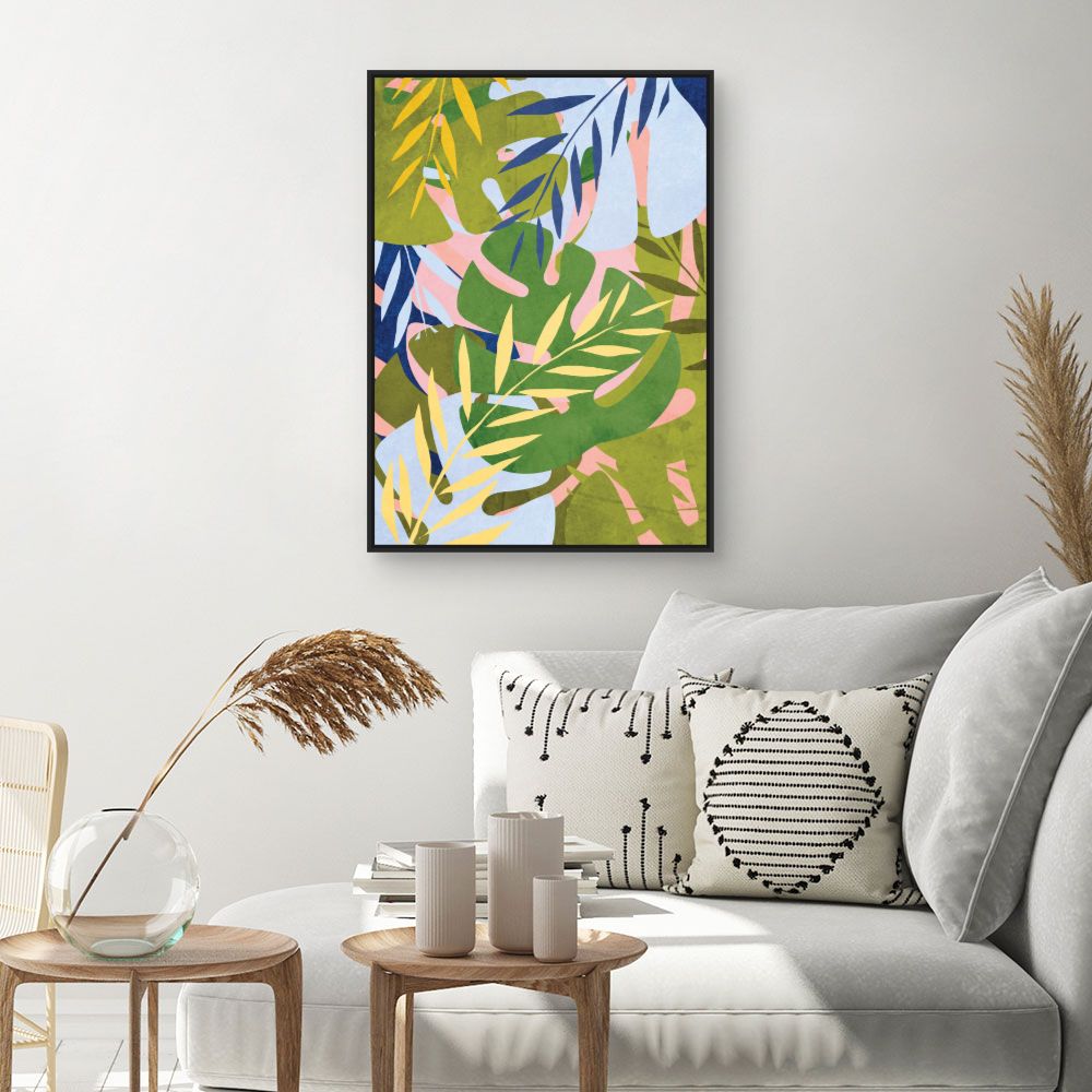 Tableau Feuillage tropical vibrant