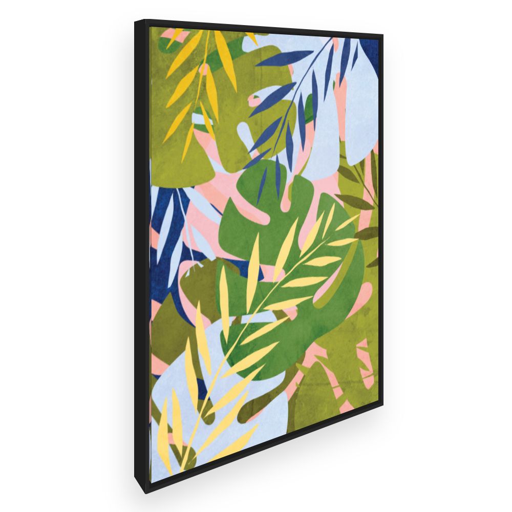 Toile Feuillage tropical vibrant