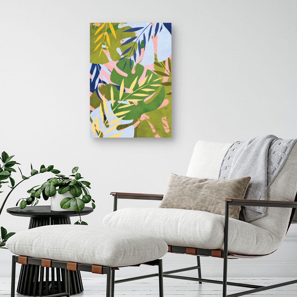 Tableau Feuillage tropical vibrant