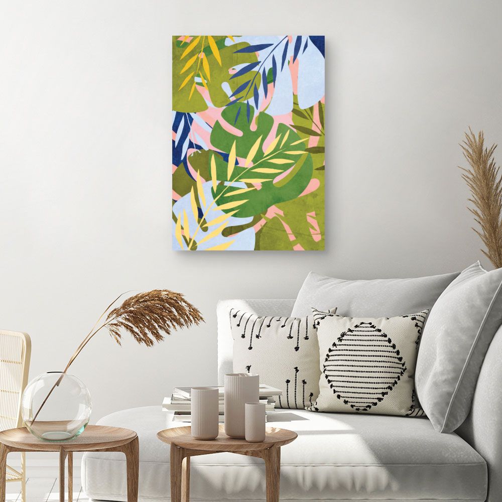 Tableau Feuillage tropical vibrant