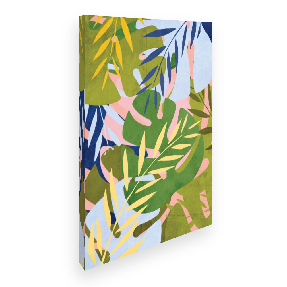 Toile Feuillage tropical vibrant