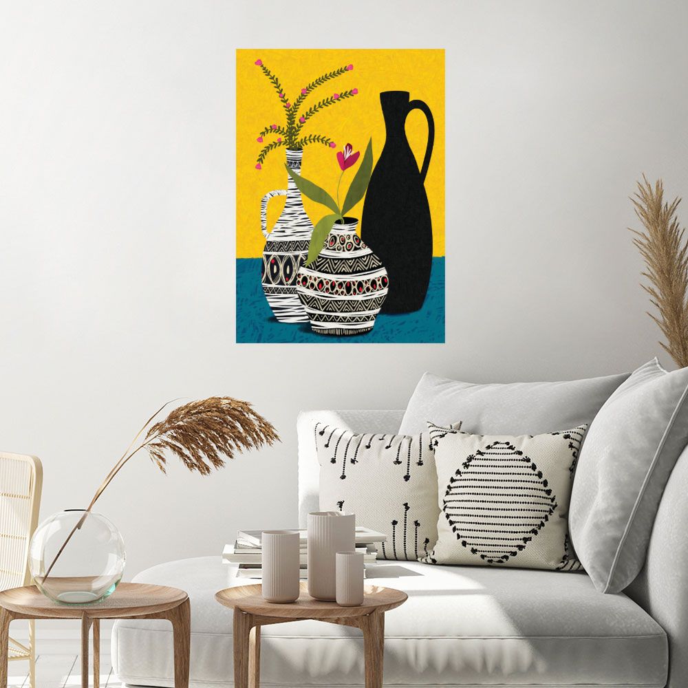 Affiche Vases colorés