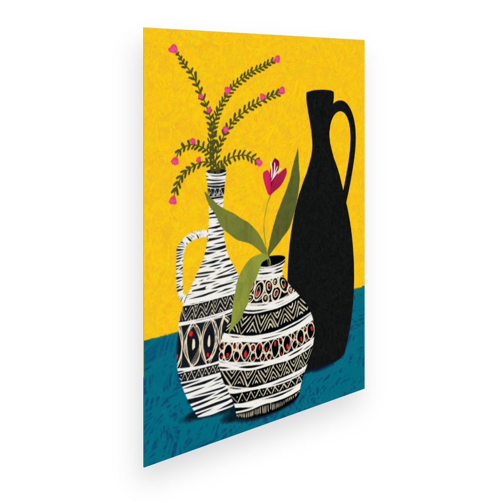 Affiche Vases colorés
