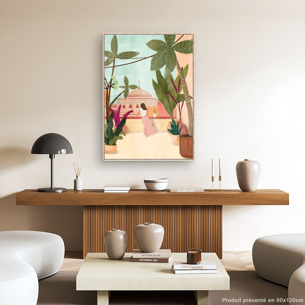 Tableau Terrasse exotique