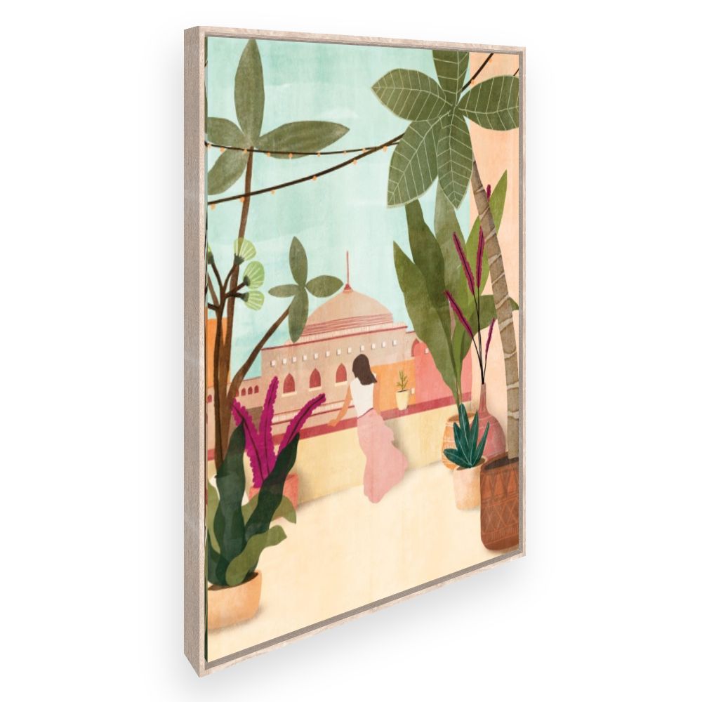 Toile Terrasse exotique