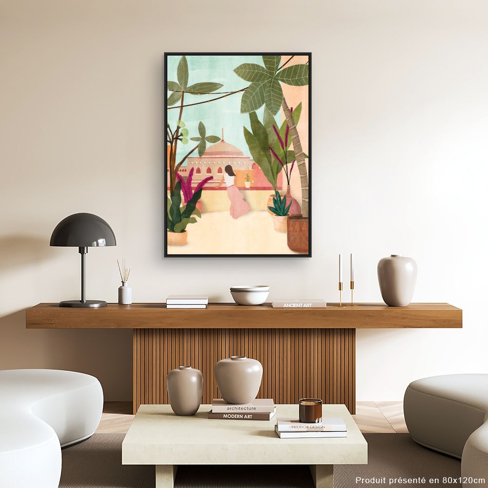 Tableau Terrasse exotique
