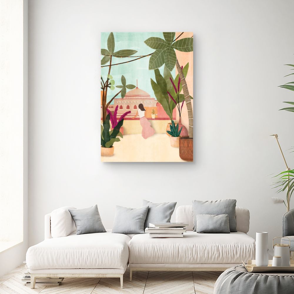 Tableau Terrasse exotique