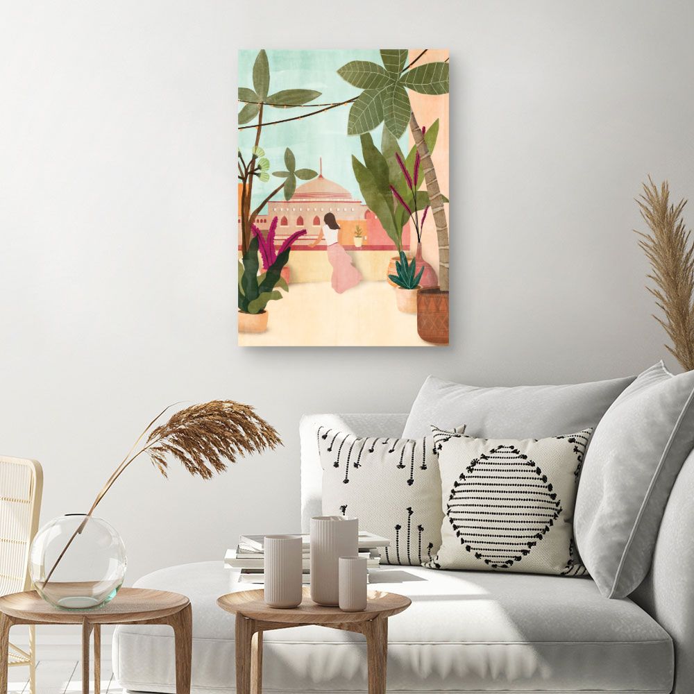 Tableau Terrasse exotique