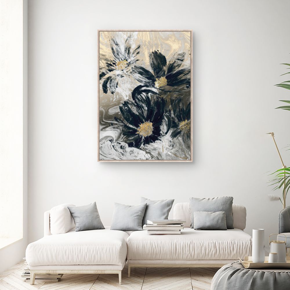 Tableau Fleurs abstraites