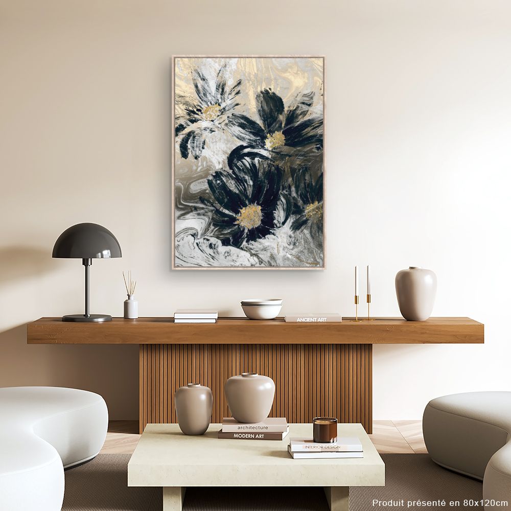 Tableau Fleurs abstraites