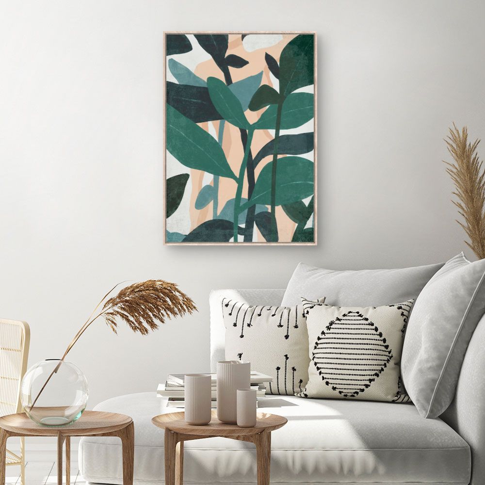 Tableau Feuillage abstrait luxuriant