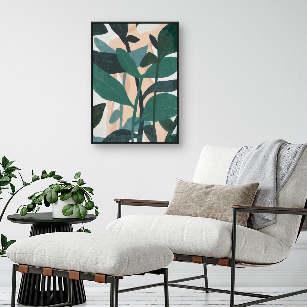 Tableau Feuillage abstrait luxuriant