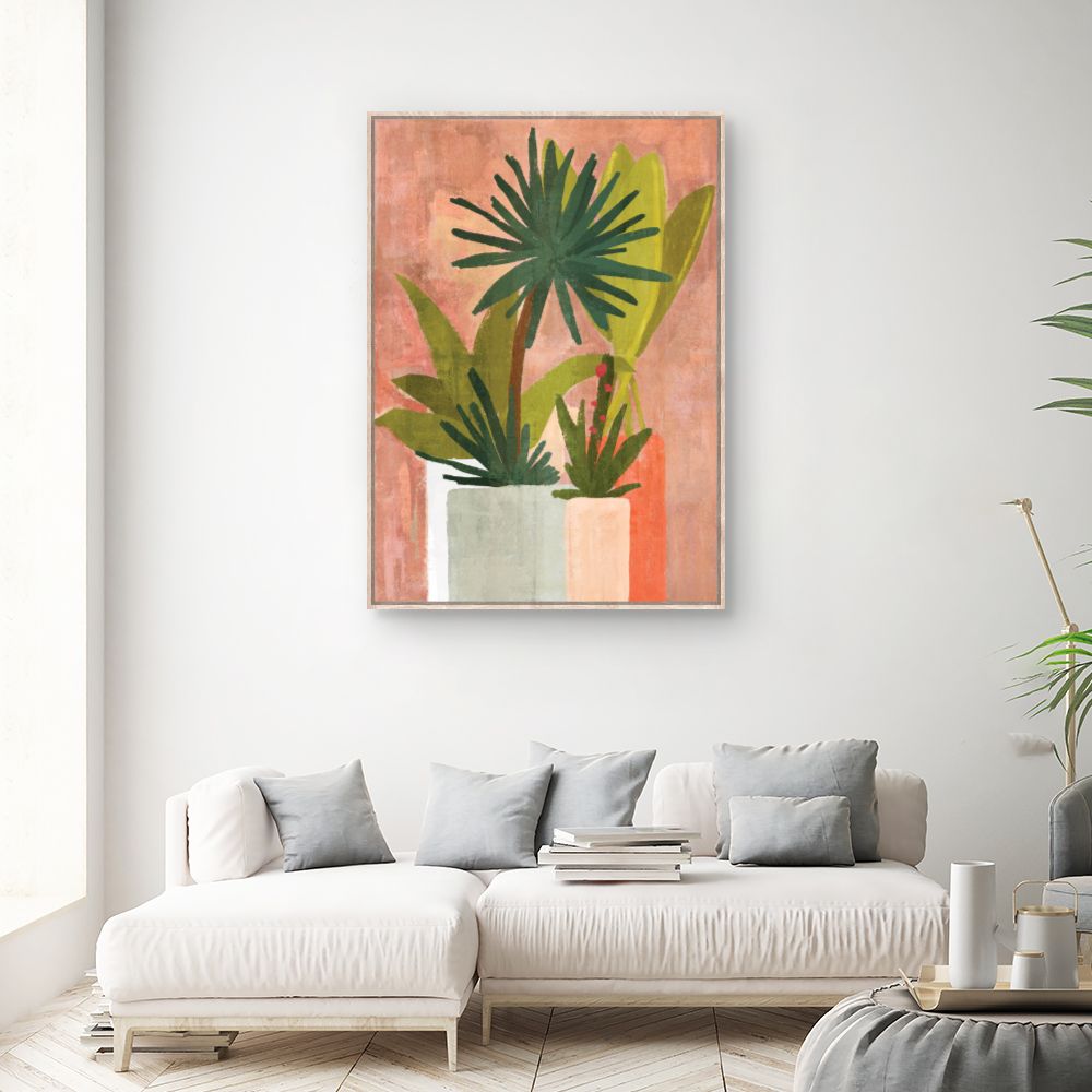Tableau Plantes exotiques stylisées