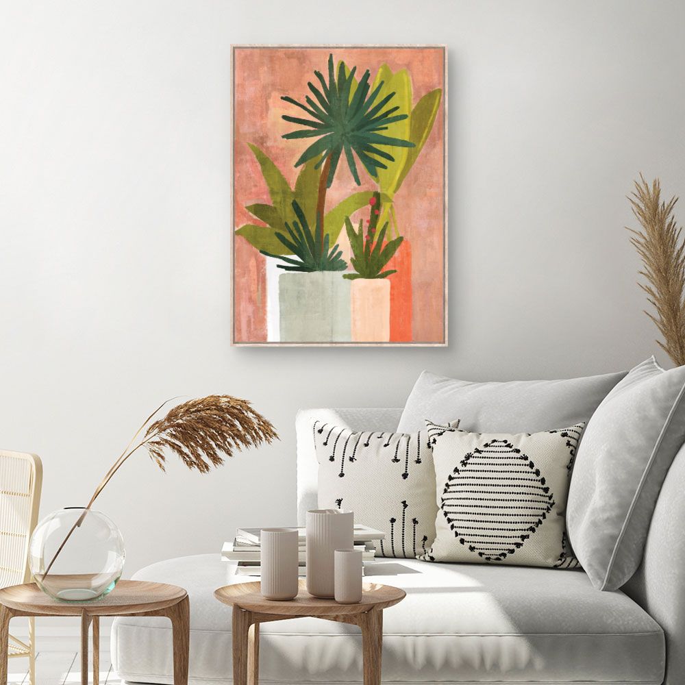 Tableau Plantes exotiques stylisées