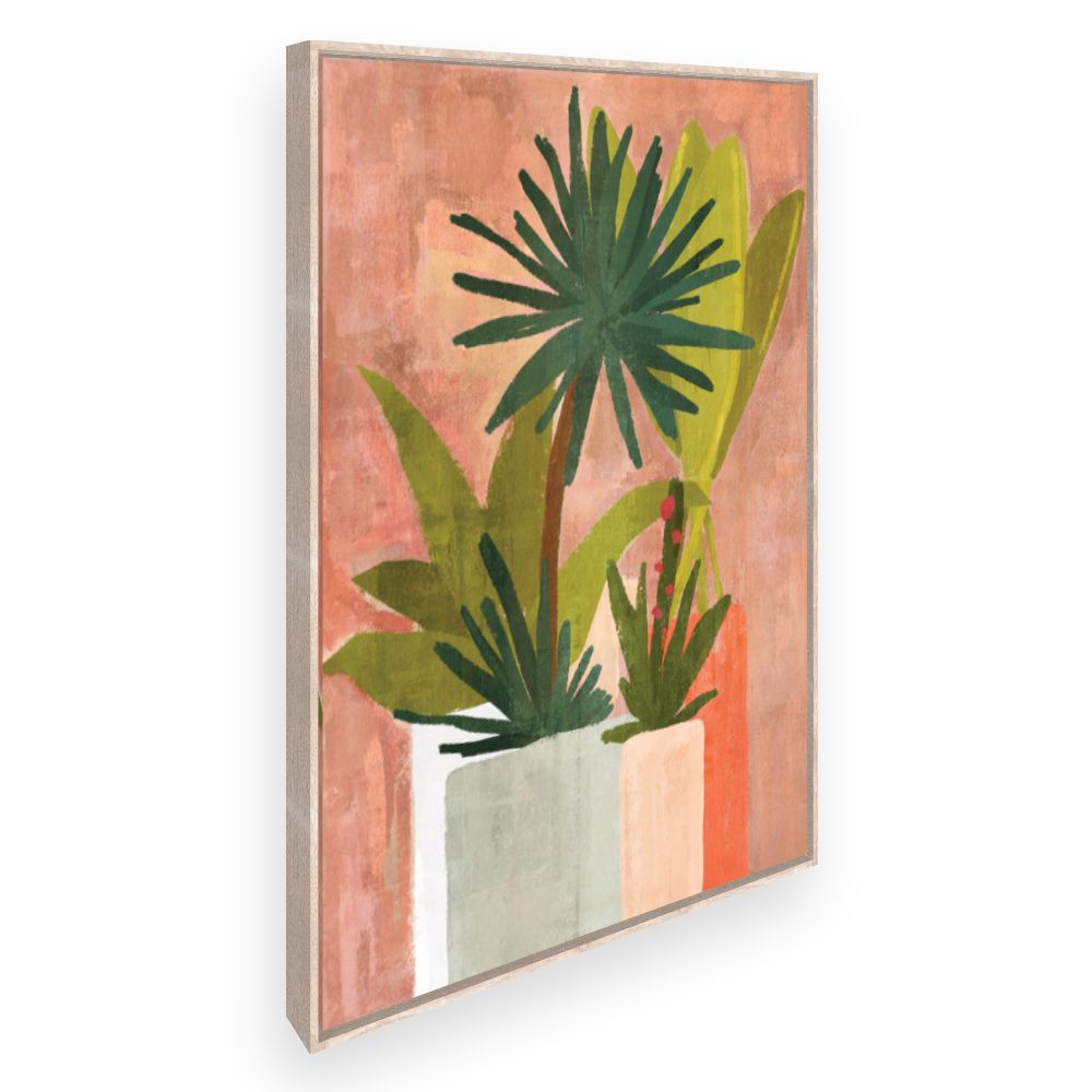 Toile Plantes exotiques stylisées