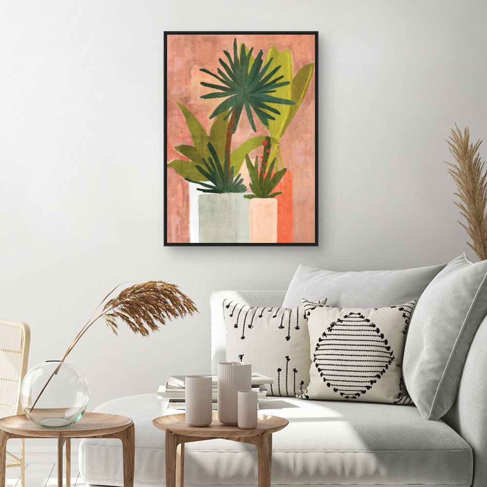 Tableau Plantes exotiques stylisées
