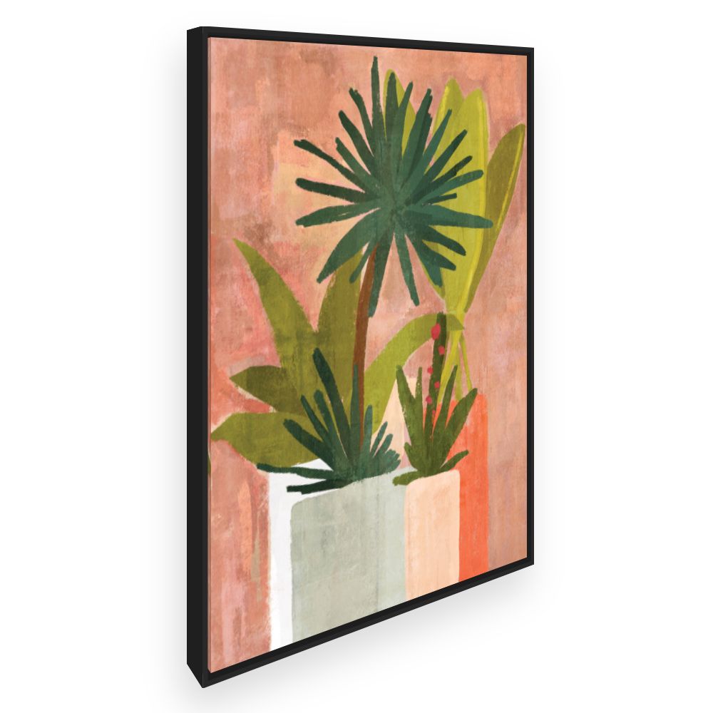 Toile Plantes exotiques stylisées