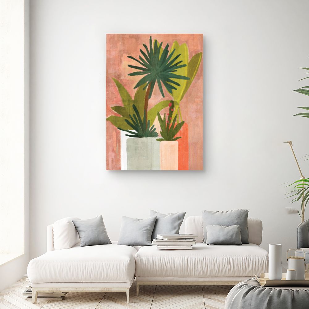 Tableau Plantes exotiques stylisées