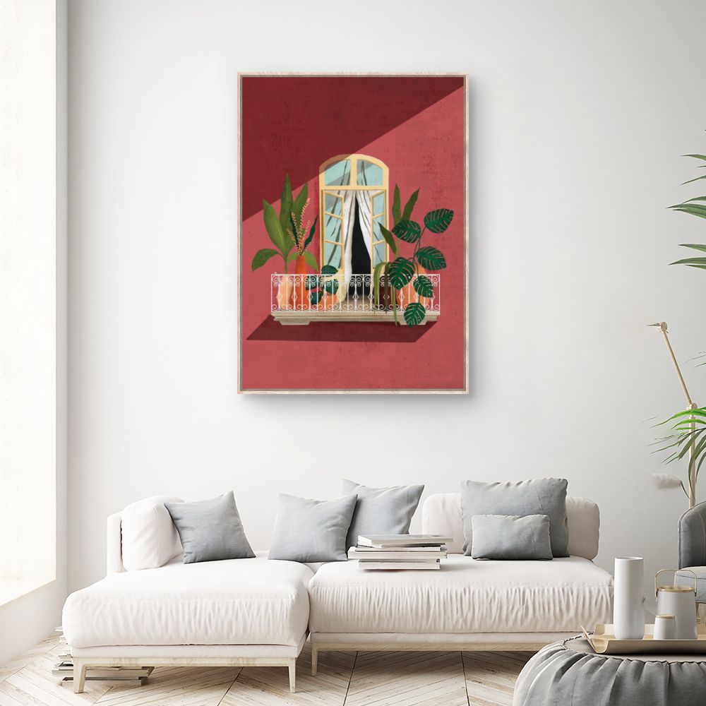 Tableau Balcon fleuri