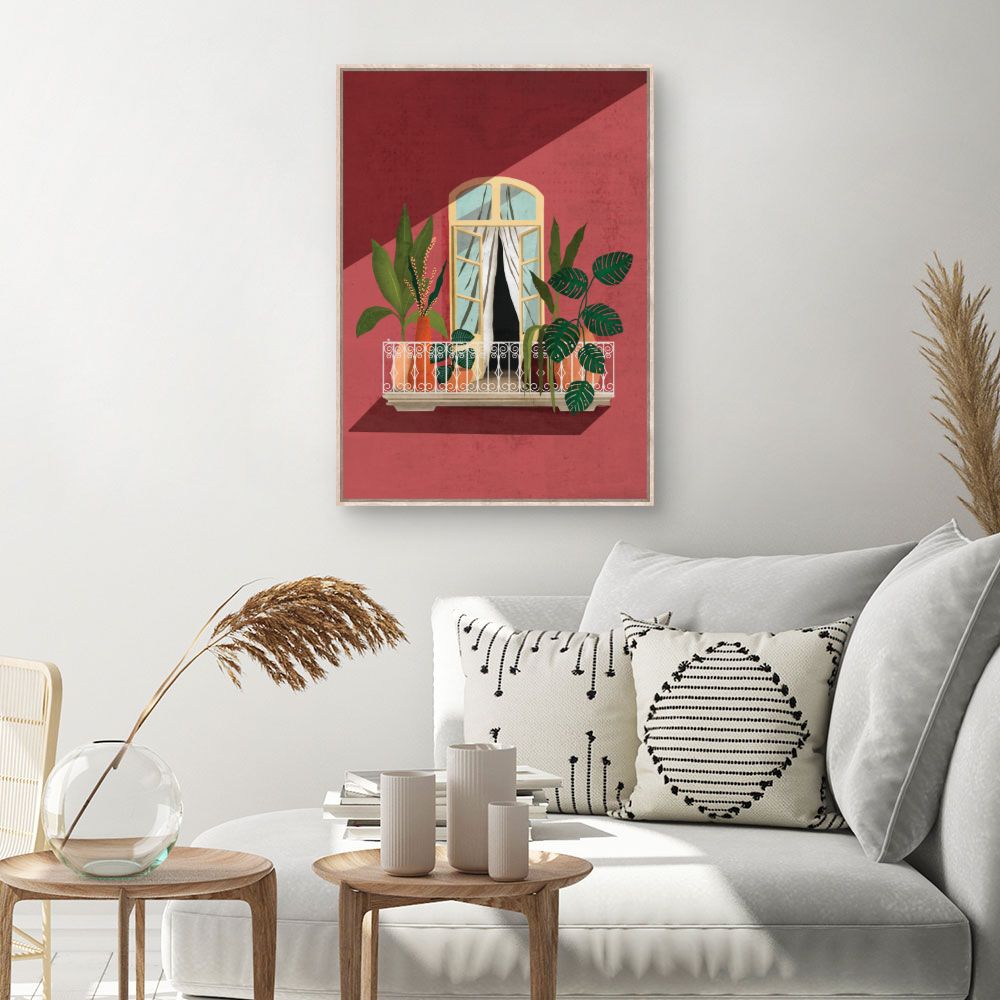 Tableau Balcon fleuri