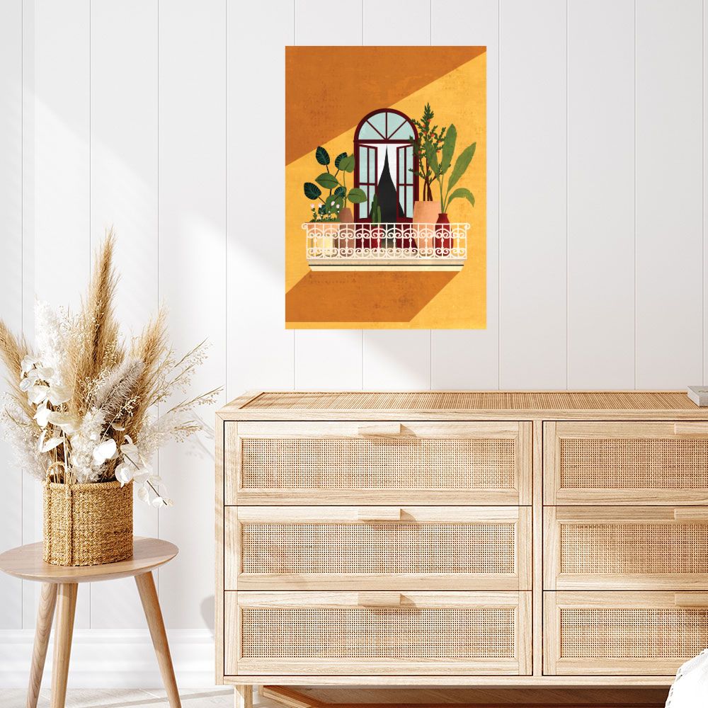 Affiche Balcon verdoyant