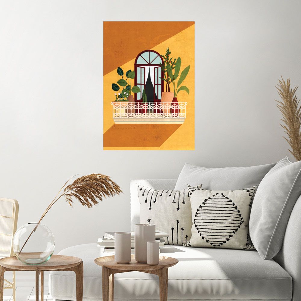 Affiche Balcon verdoyant