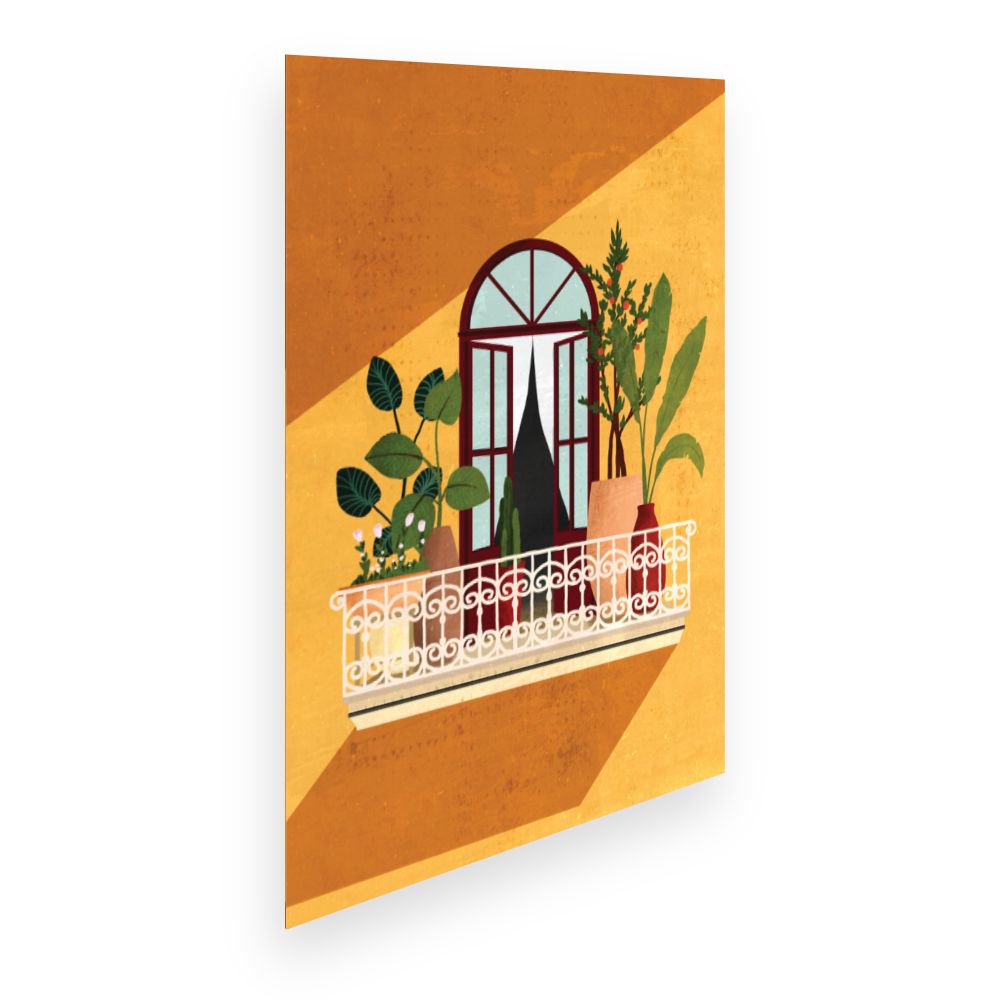Affiche Balcon verdoyant