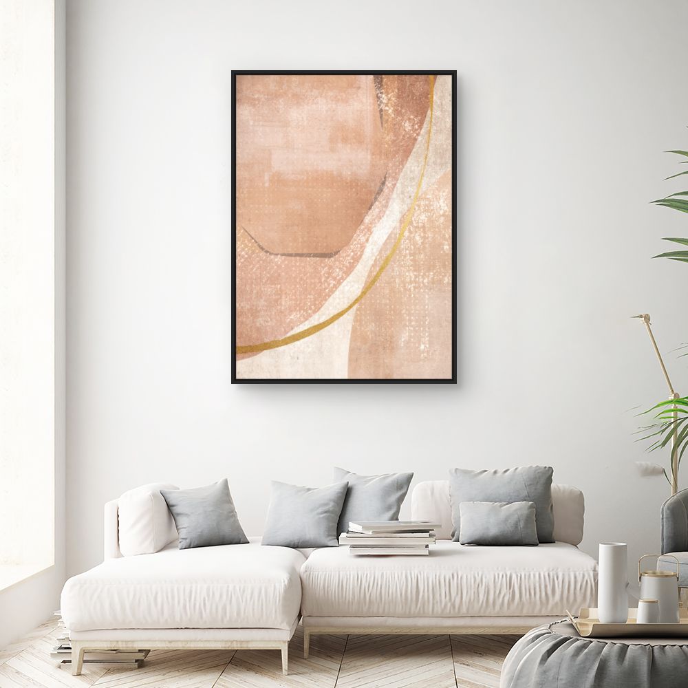 Tableau Courbes abstraites chic