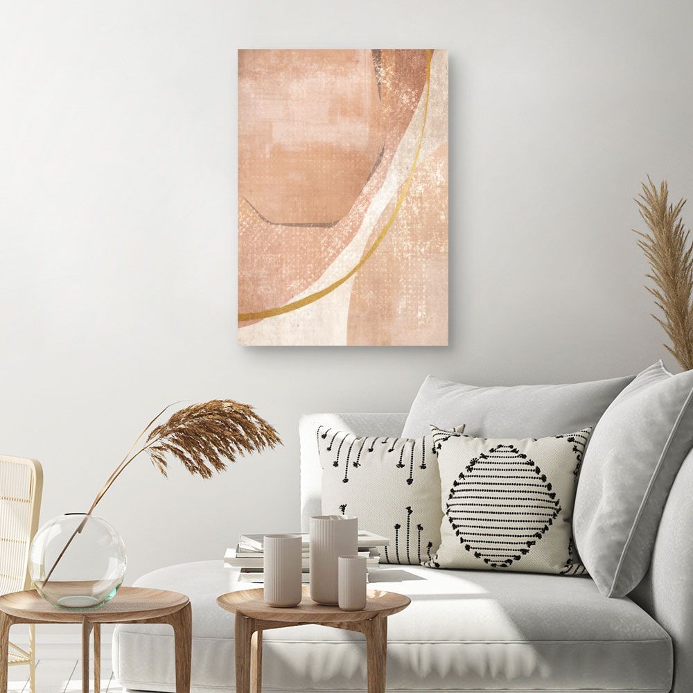 Tableau Courbes abstraites chic