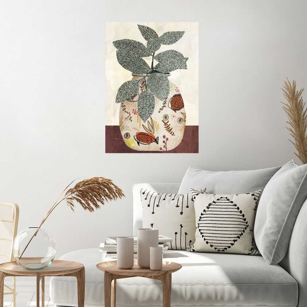 Affiche Vase botanique chic