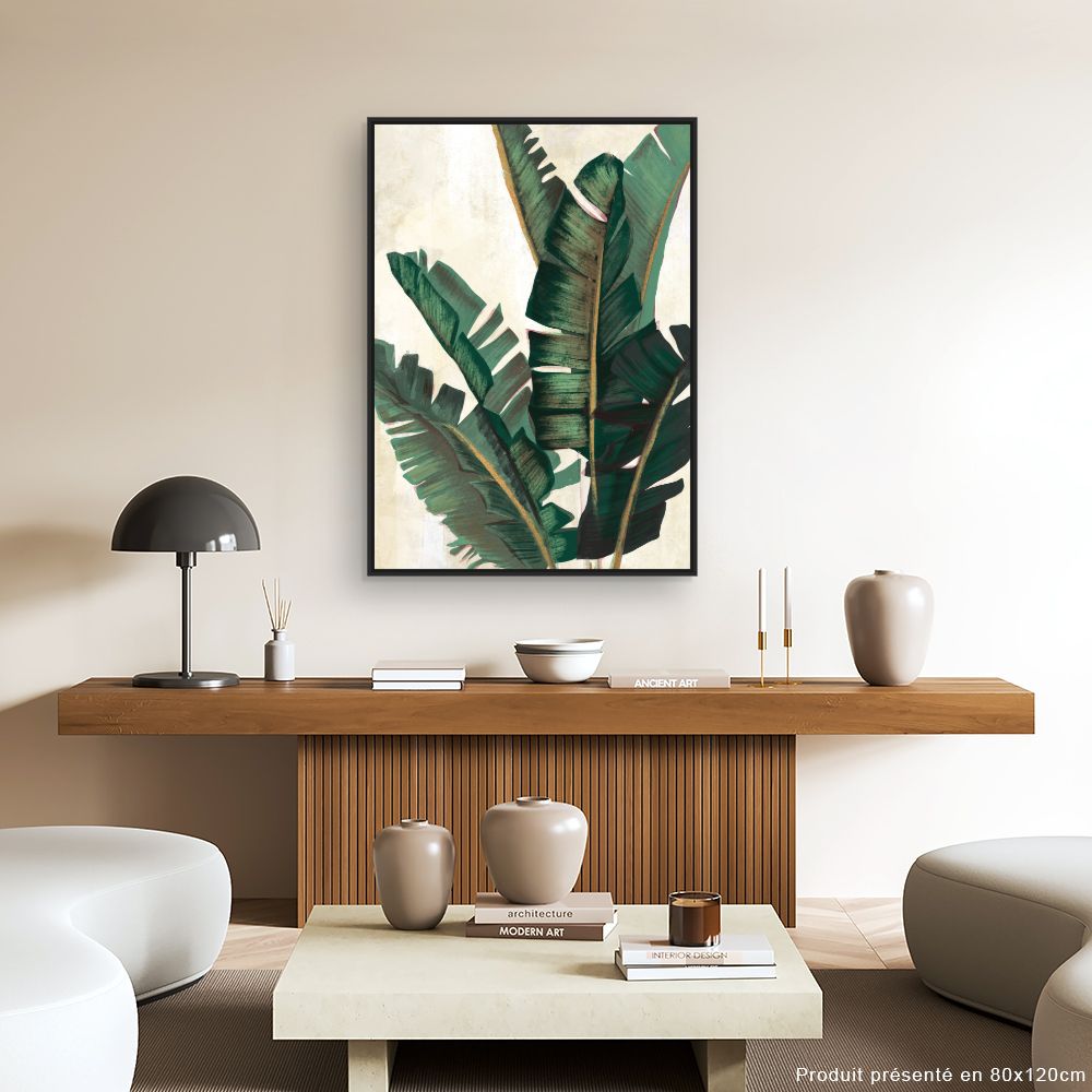 Tableau Feuilles exotiques