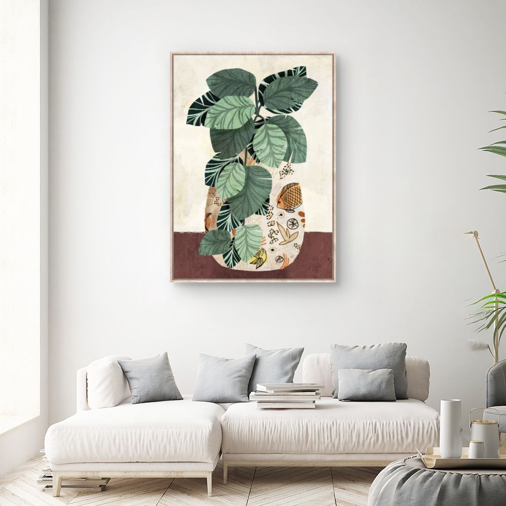 Tableau Feuillage exotique