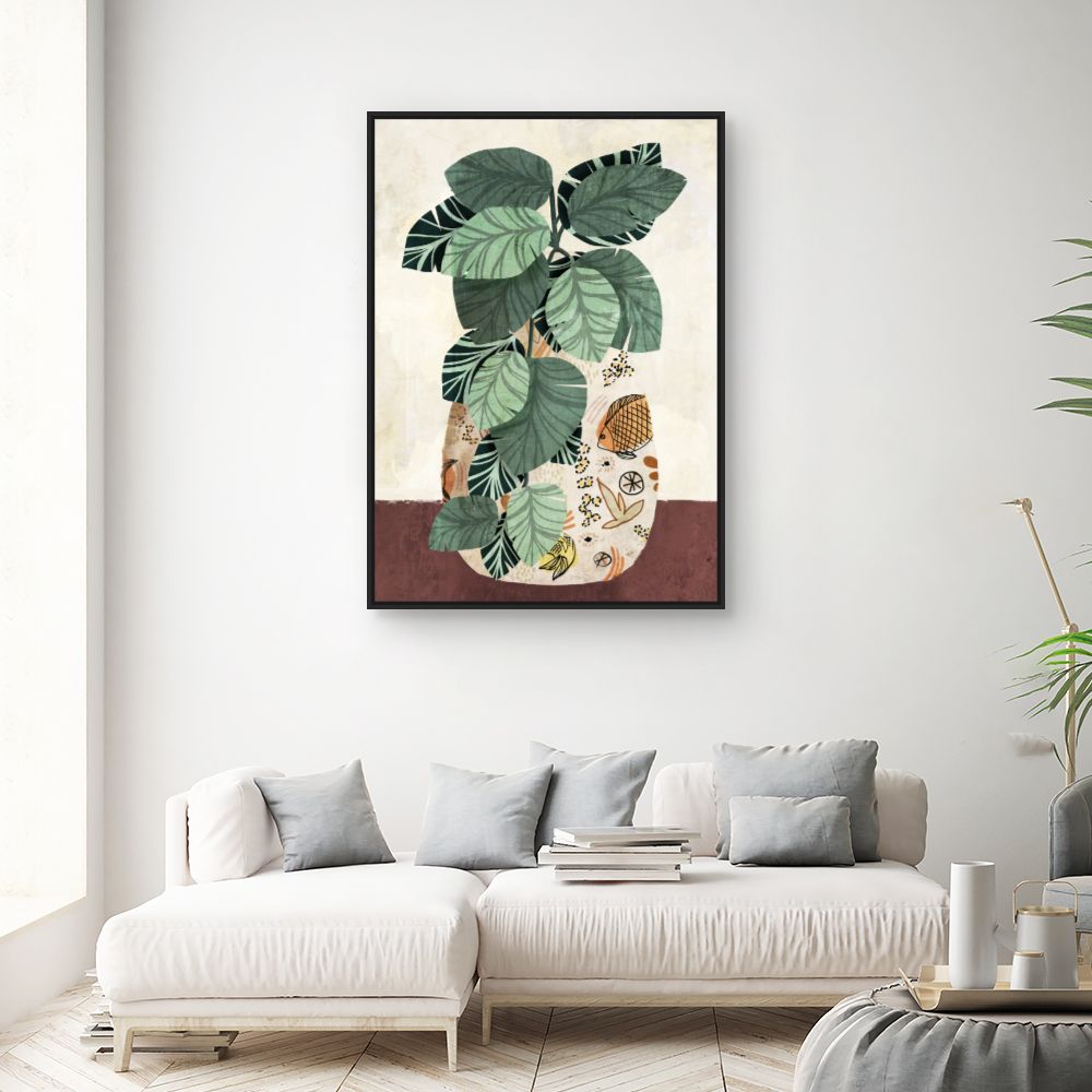 Tableau Feuillage exotique