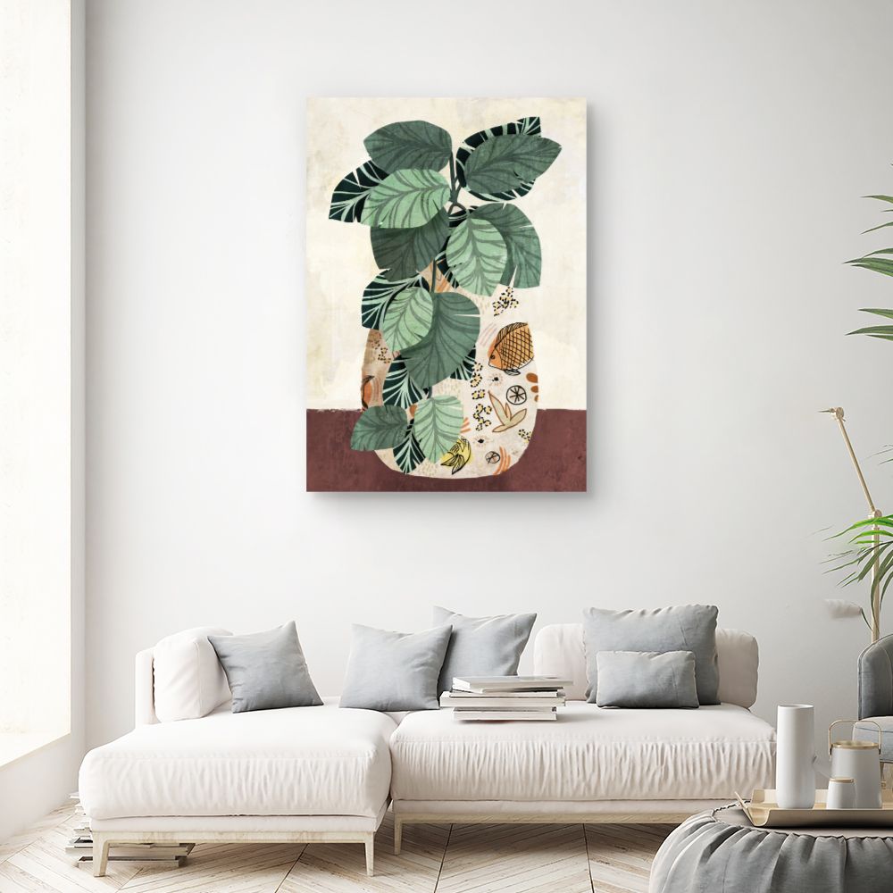 Tableau Feuillage exotique