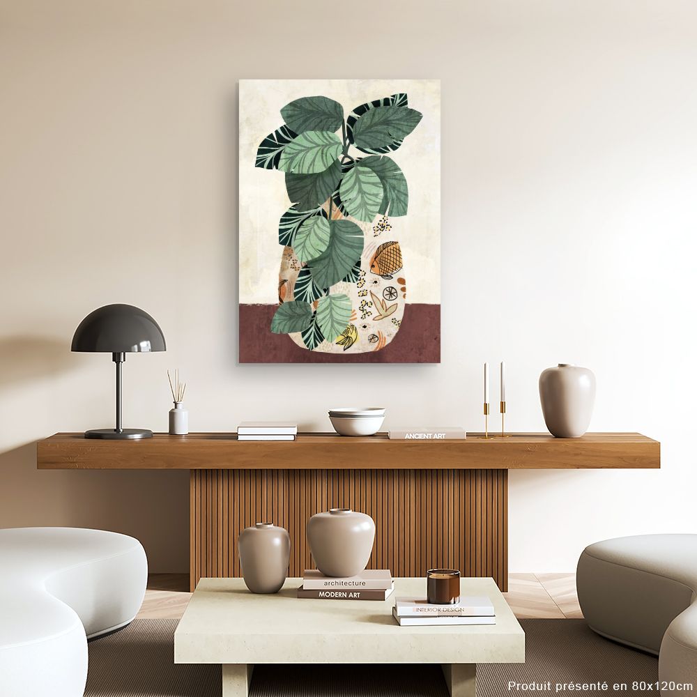 Tableau Feuillage exotique