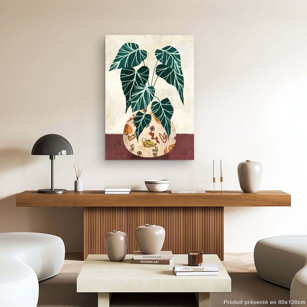 Tableau Feuillage exotique
