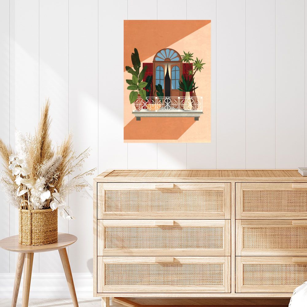 Affiche Balcon verdoyant