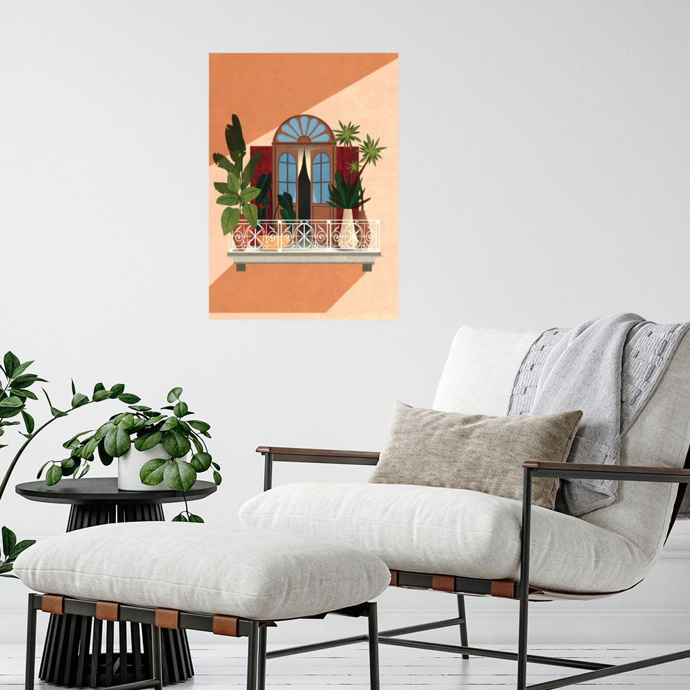 Affiche Balcon verdoyant