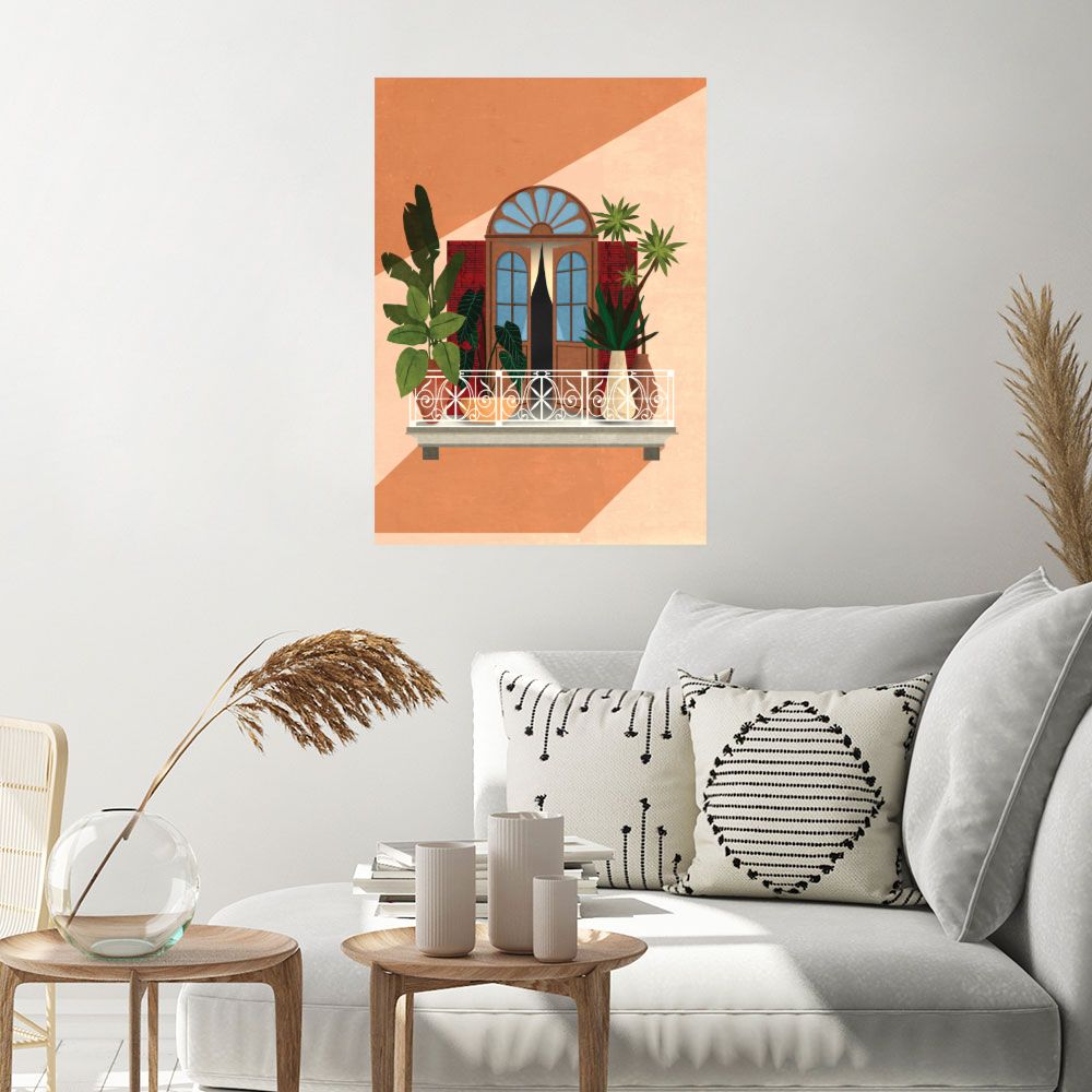 Affiche Balcon verdoyant
