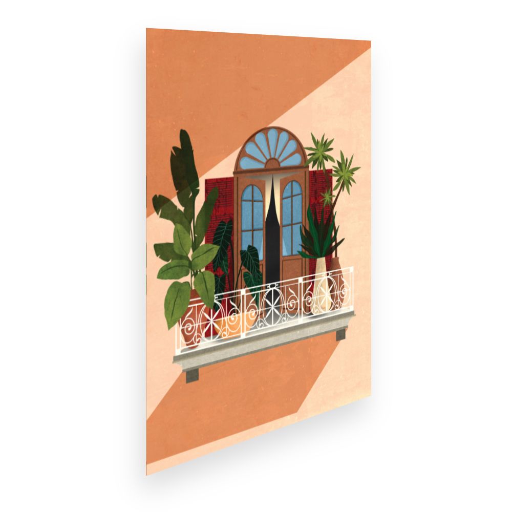 Affiche Balcon verdoyant