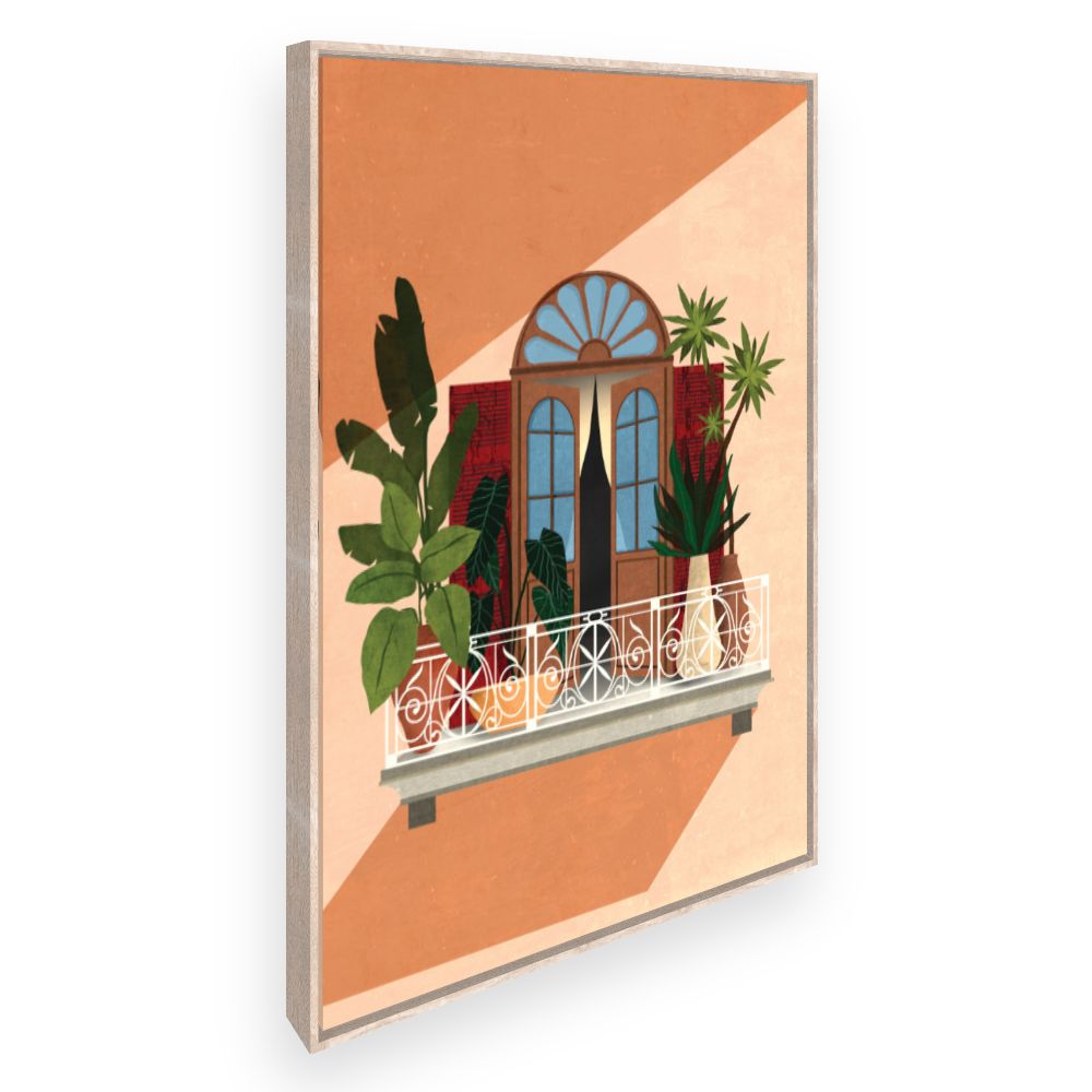 Toile Balcon exotique