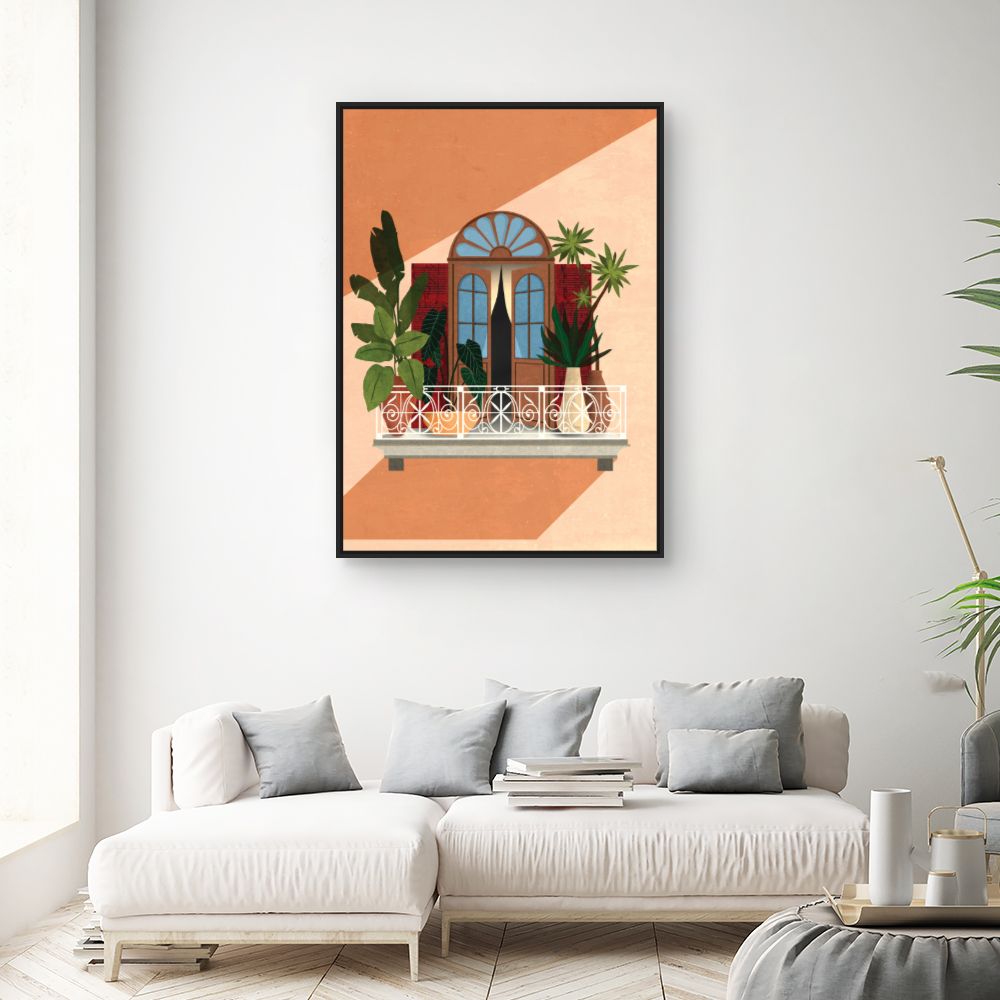 Tableau Balcon exotique