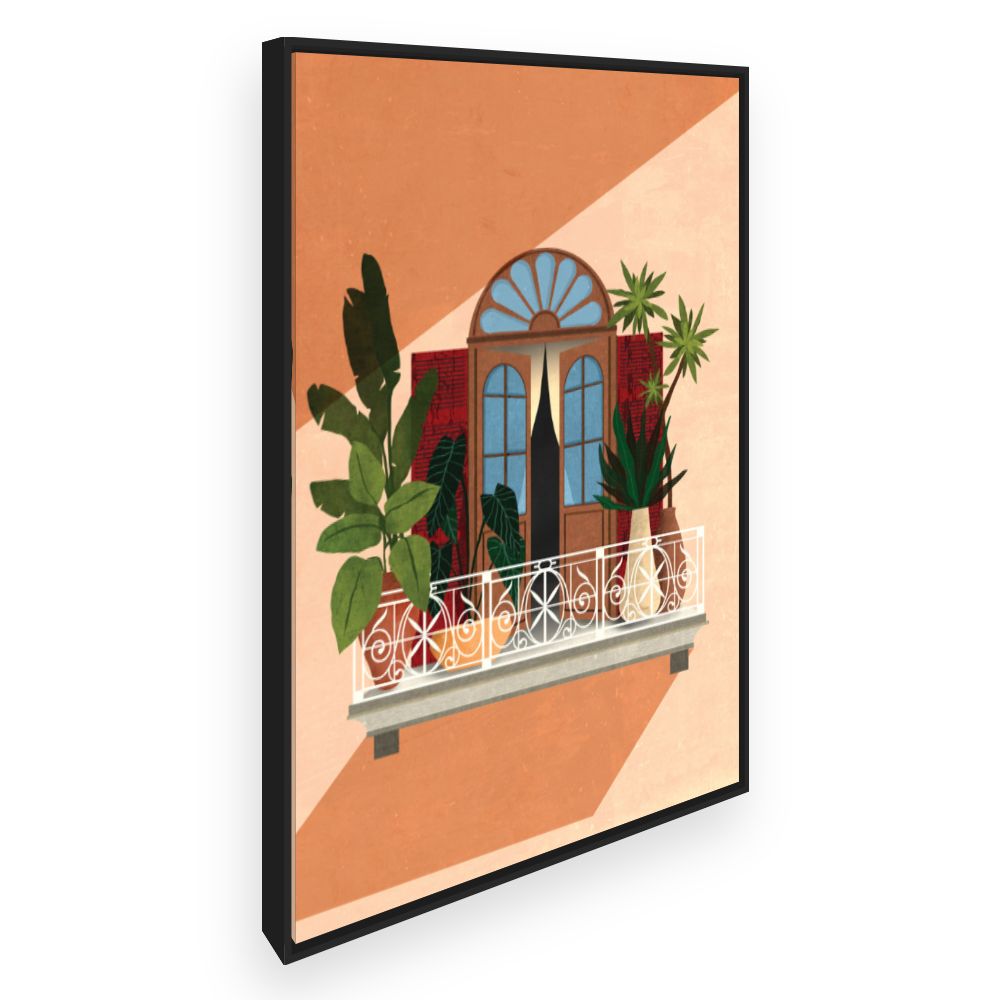 Toile Balcon exotique