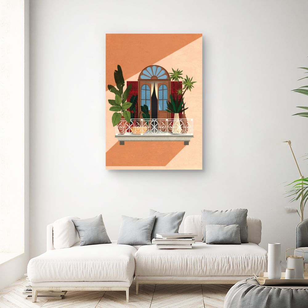 Tableau Balcon exotique