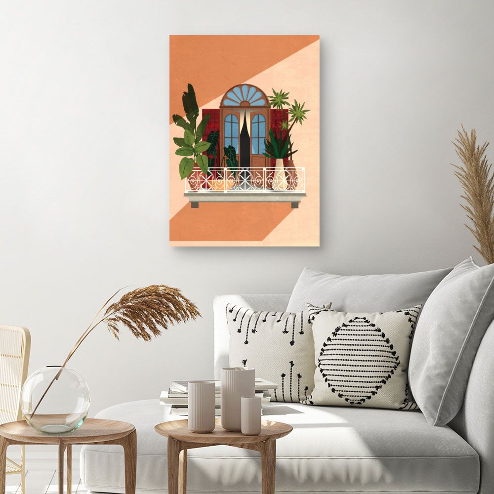 Tableau Balcon exotique
