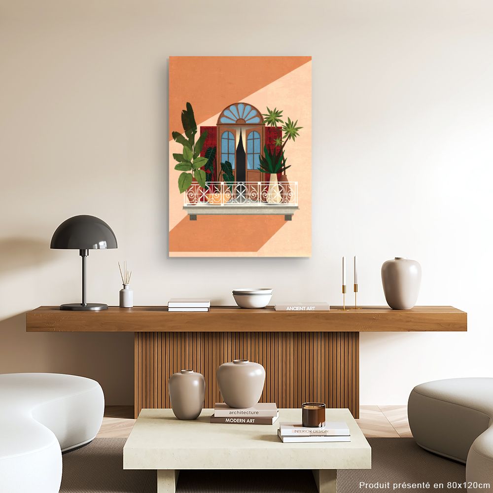 Tableau Balcon exotique