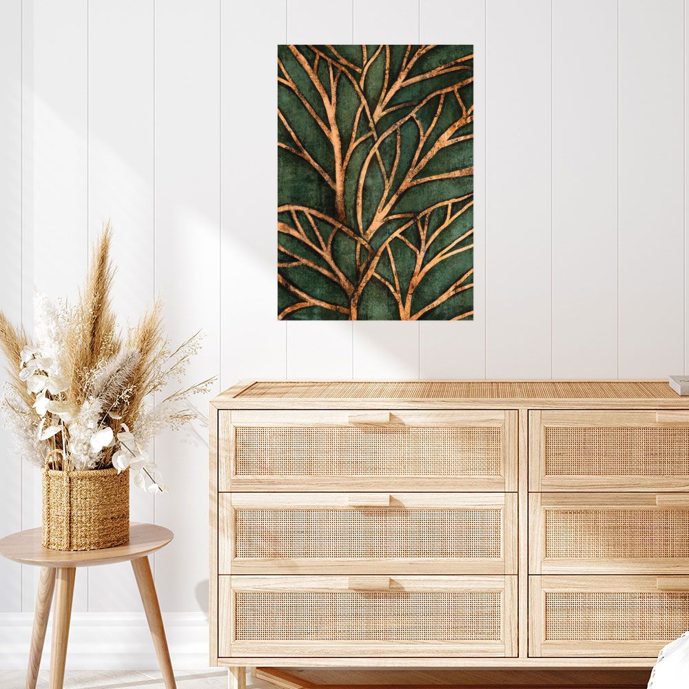 Affiche Arbres dorés élégants