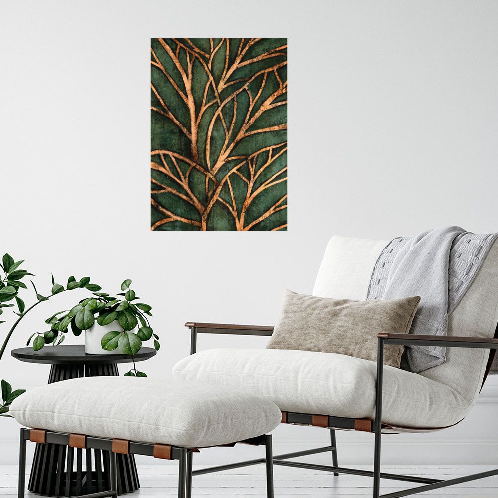 Affiche Arbres dorés élégants